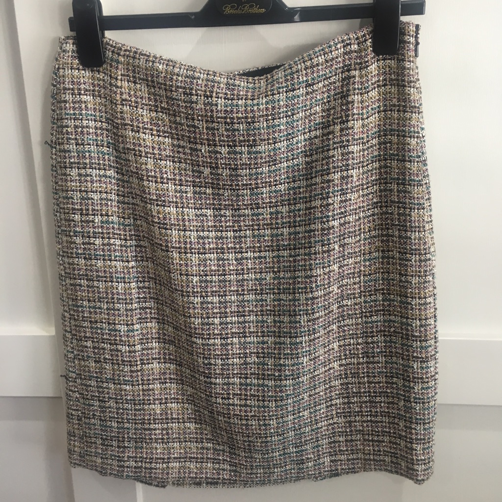Brand Nwt Brooks Brothers Boucle Skirt Multiple